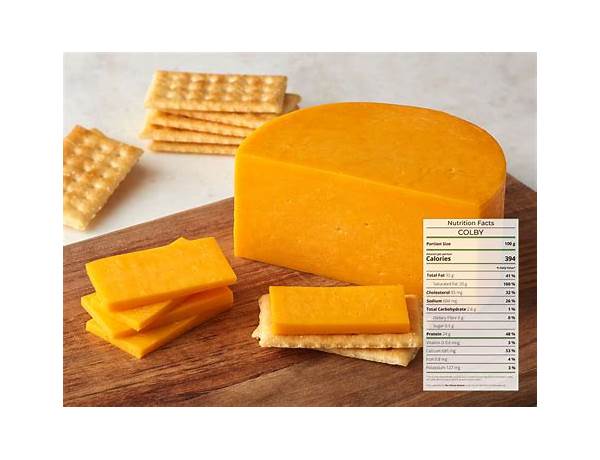 Colby cheese food facts