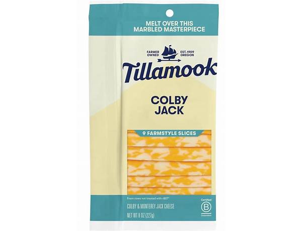 Colby jack premium sliced cheese food facts