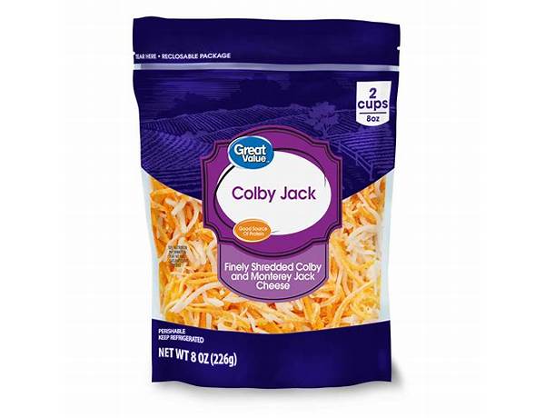 Colby jack shredded cheese ingredients