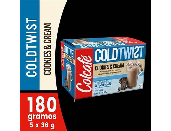 Colcafe cookies ingredients