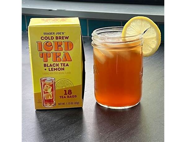 Cold brew iced tea  half &half food facts