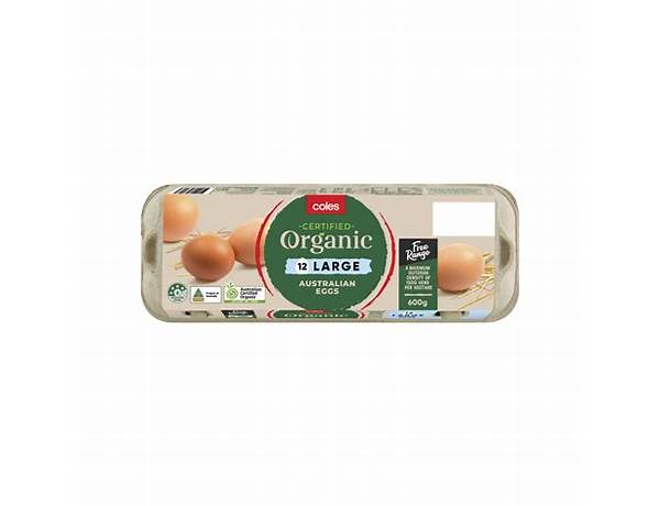 Coles free range xl eggs nutrition facts