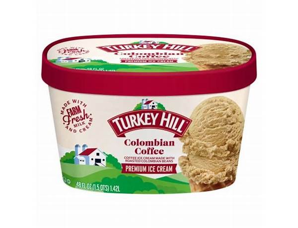 Columbian coffee ice cream food facts