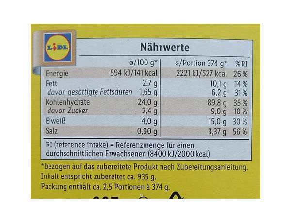 Combino food facts