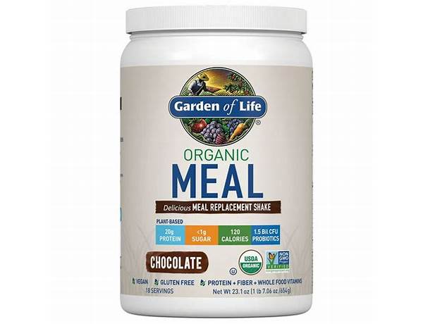 Complete meal replacement powder food facts