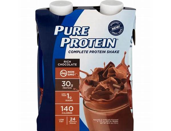 Complete protein shake rich chocolate food facts