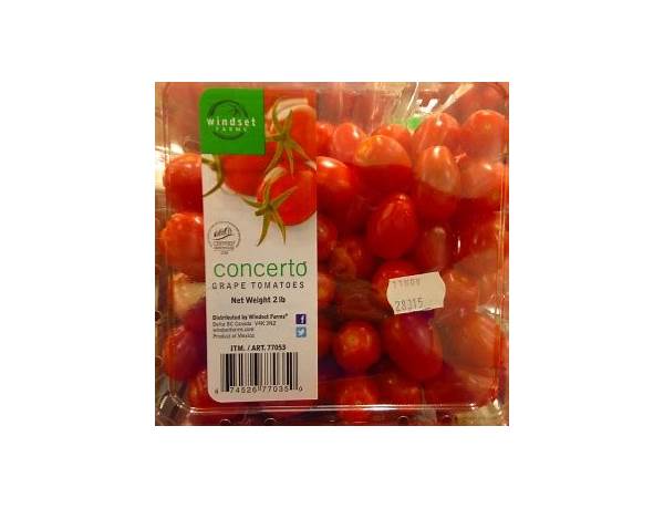 Concerto grape tomatoes ingredients