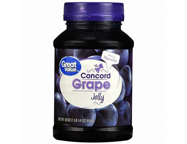 Concord grape jelly food facts