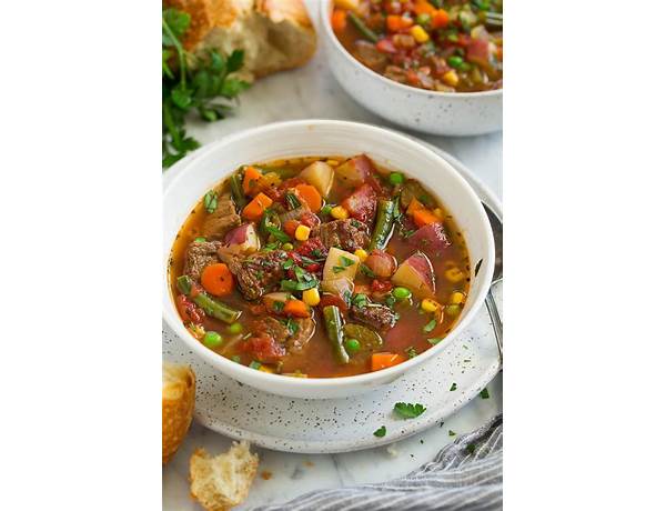 Condensed vegetable beef soup food facts