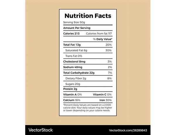 Connétable nutrition facts