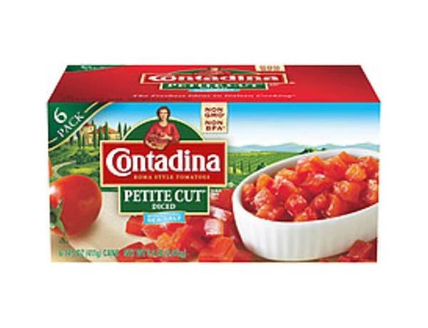 Contadina, petite cut, diced roma style tomatoes food facts