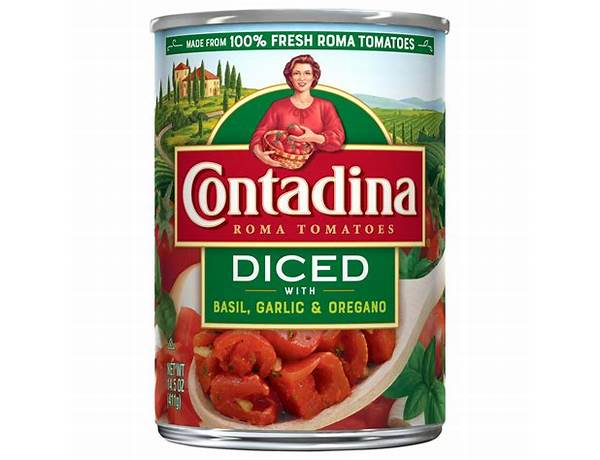 Contadina, petite cut, diced roma style tomatoes ingredients