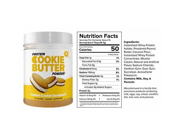 Cookie bites butter food facts
