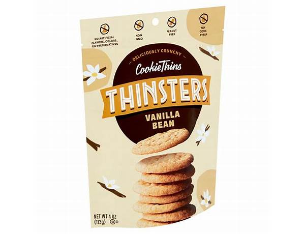 Cookie thins vanilla bean food facts