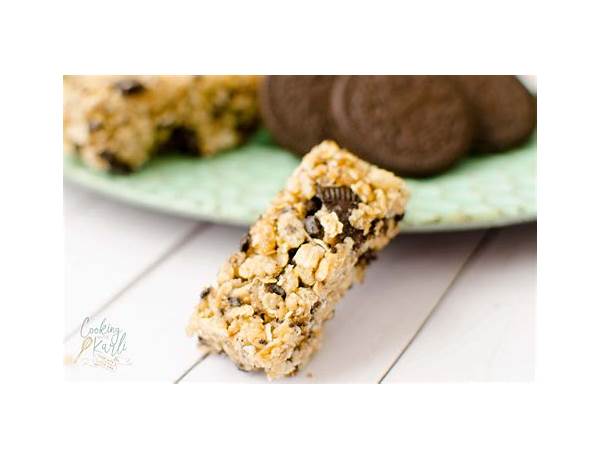 Cookies and cream granola bar ingredients