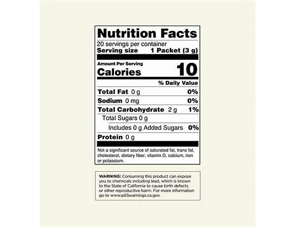 Cordyceps - nutrition facts