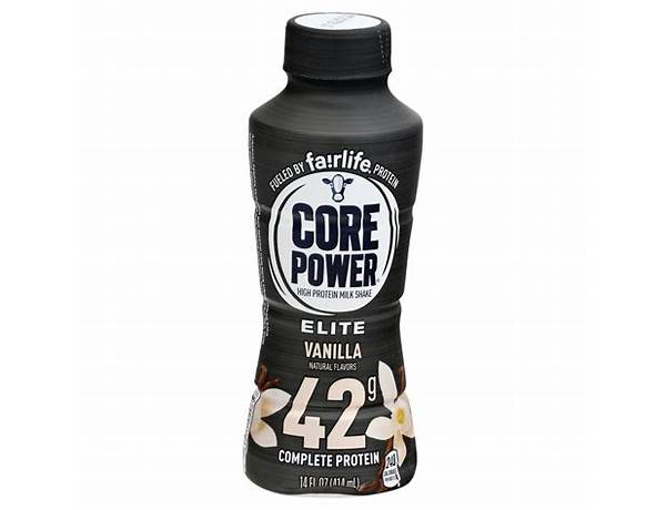 Core power elite vanilla shake food facts