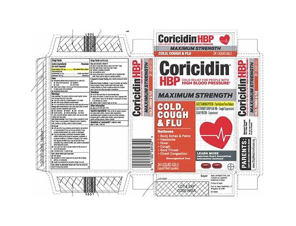 Coricidin nutrition facts