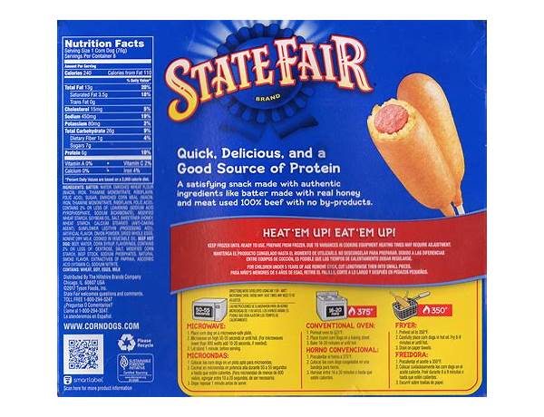 Corn dogs food facts