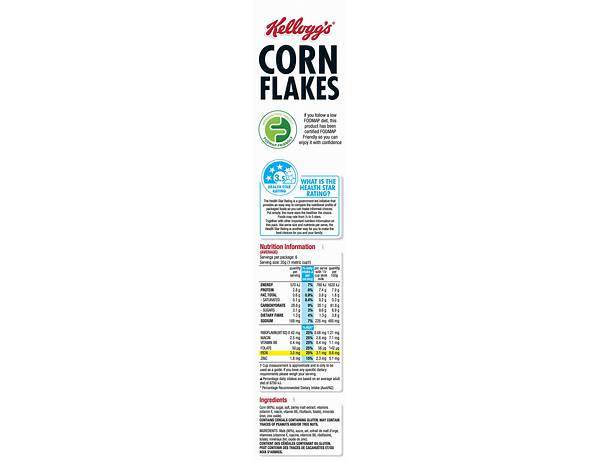 Corn flakes nutrition facts