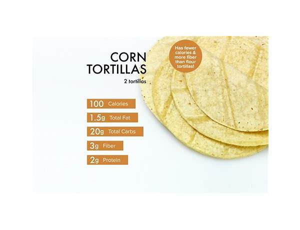 Corn tortillas, corn food facts