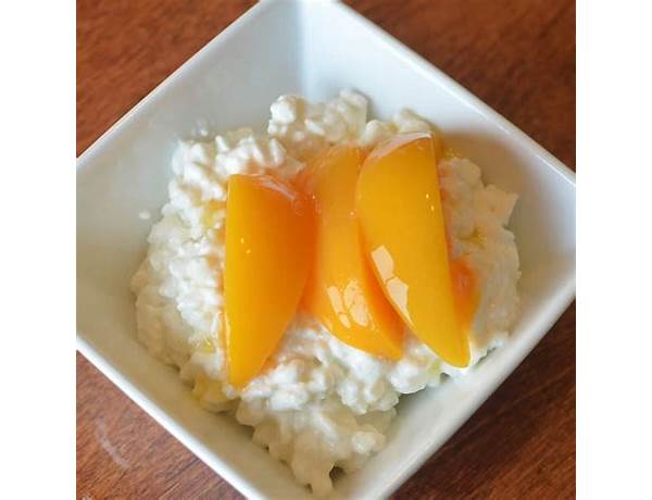 Cottage cheese with peaches ingredients
