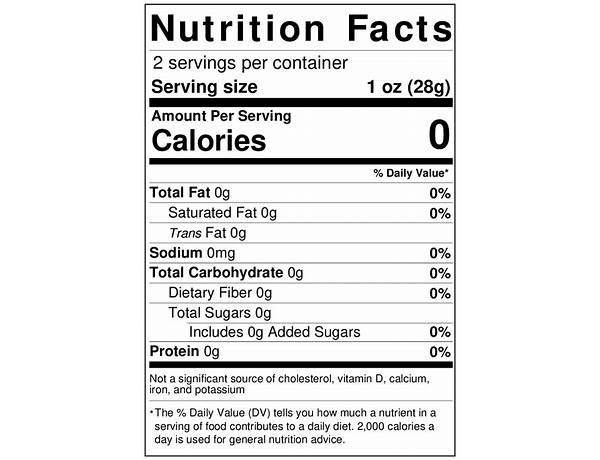 Cotton original ovale nutrition facts