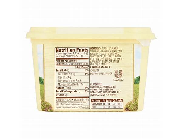 Country crock light nutrition facts