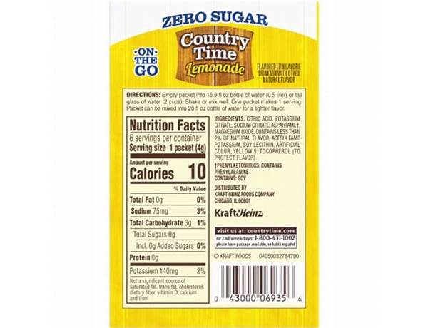 Country mix nutrition facts