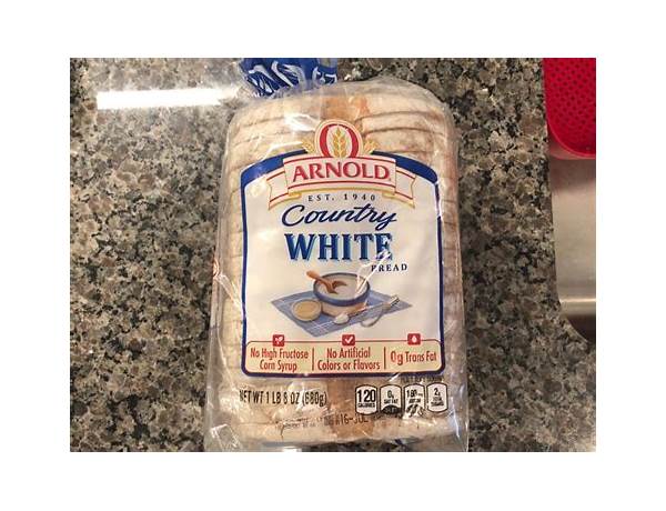 Country white bread food facts