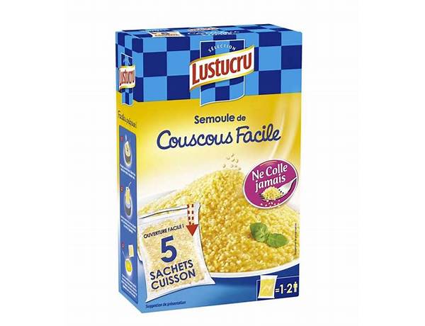 Couscous sachet cuisson food facts