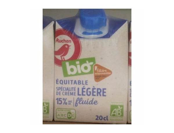 Crème légère fluide15% mat. gr. food facts