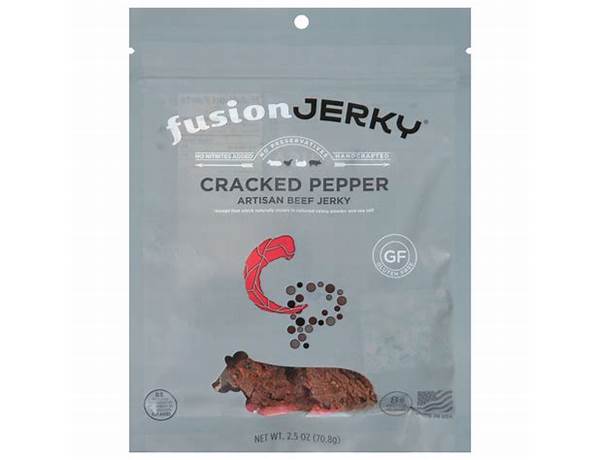 Cracked pepper artisan beef jerky food facts