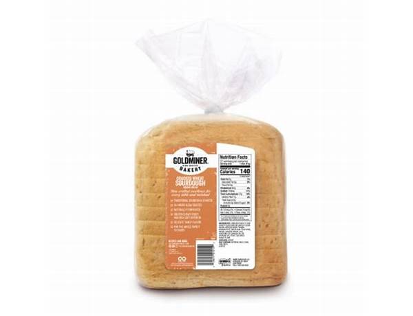 Cracked wheat sourdough square bread food facts