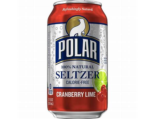 Cranberry lime seltzer food facts