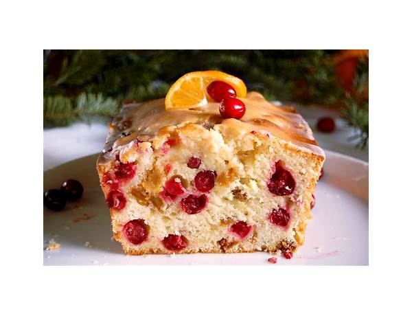 Cranberry nut sliced loaf cake food facts