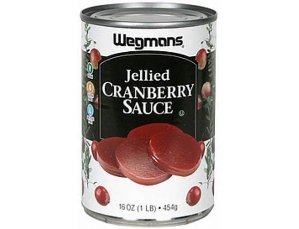 Cranberry sauce  jelled food facts