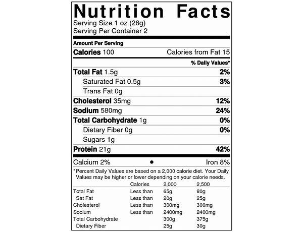 Craquelins jalapeño nutrition facts