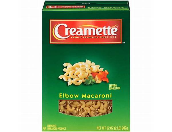 Creamette, fettuccine, enriched macaroni product food facts