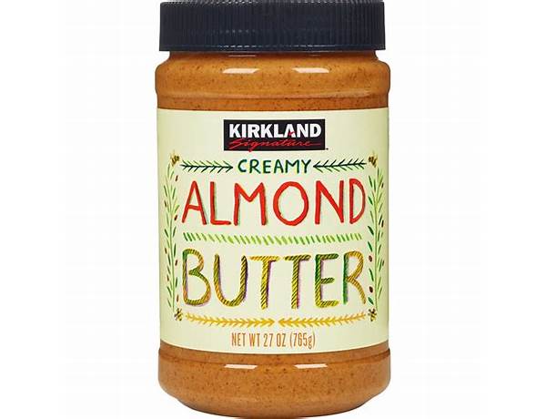 Creamy almond butter ingredients