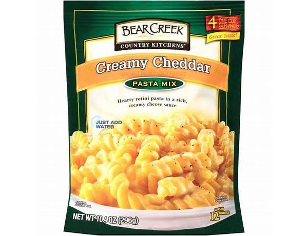 Creamy cheddar pasta mix food facts