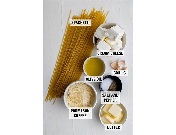 Creamy cheddar pasta mix ingredients