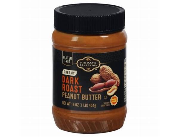 Creamy dark roast peanut butter ingredients