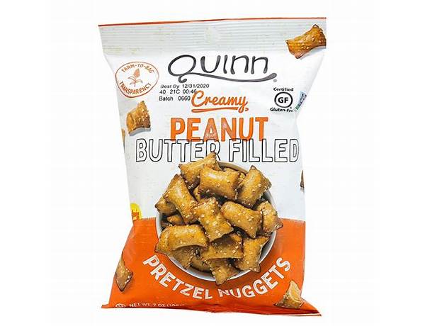 Creamy peanut butter filled pretzel nuggets food facts