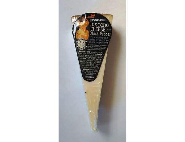 Creamy toscano chesse with black pepper ingredients