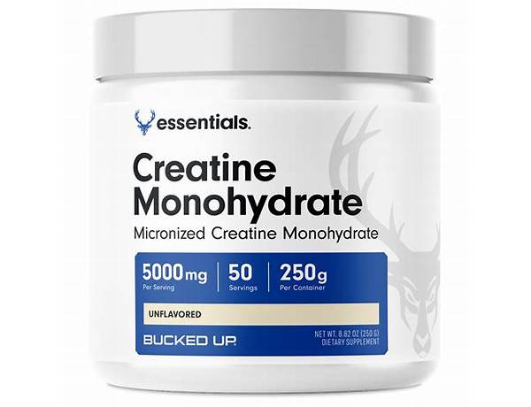 Creatine monohydrate powder ingredients