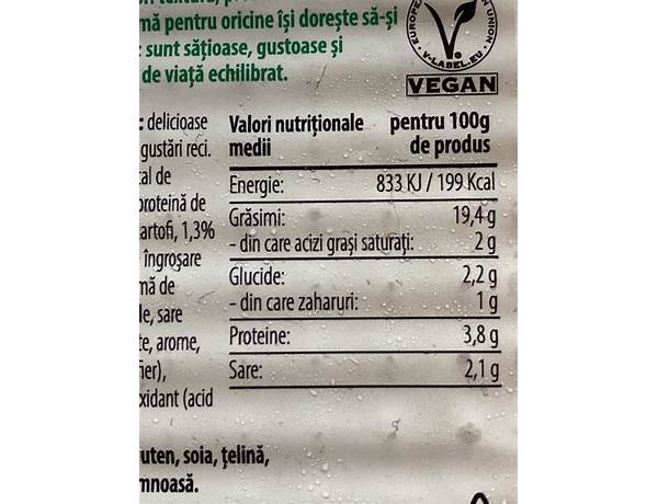 Cremă veggie cu ardei nutrition facts