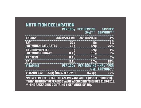 Cremă veggie cu usturoi nutrition facts