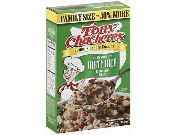 Creole dirty rice dinner mix food facts