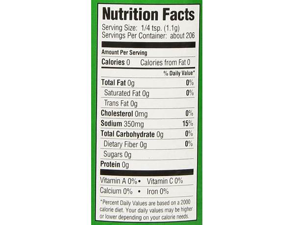 Creole seasoning nutrition facts